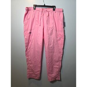 Koi Scrub Bottoms Medical Uniform Cargo Pants Lindsey 2XL Sweet Pink‎ Plus Size
